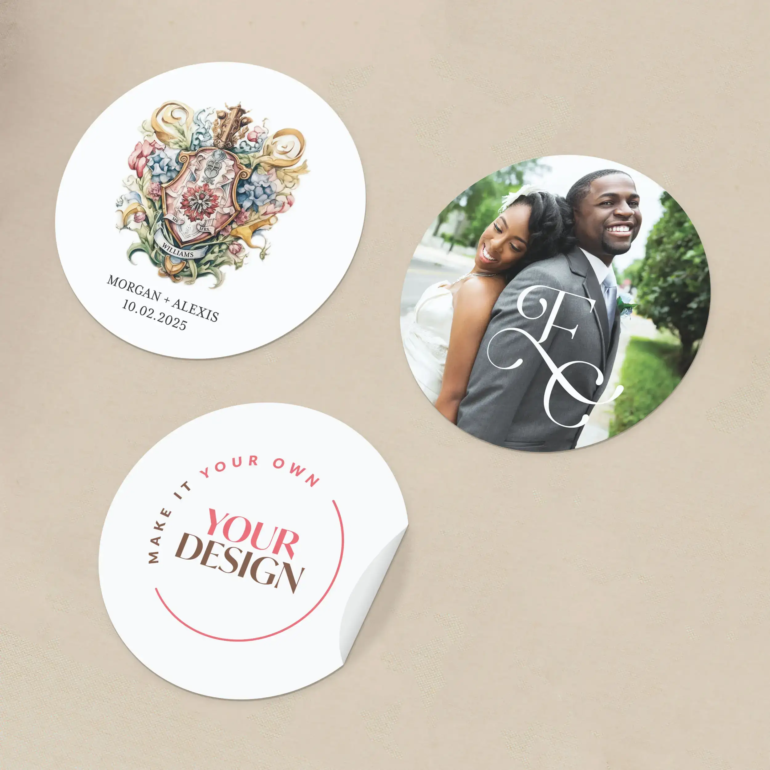 Custom Round Stickers detail 1