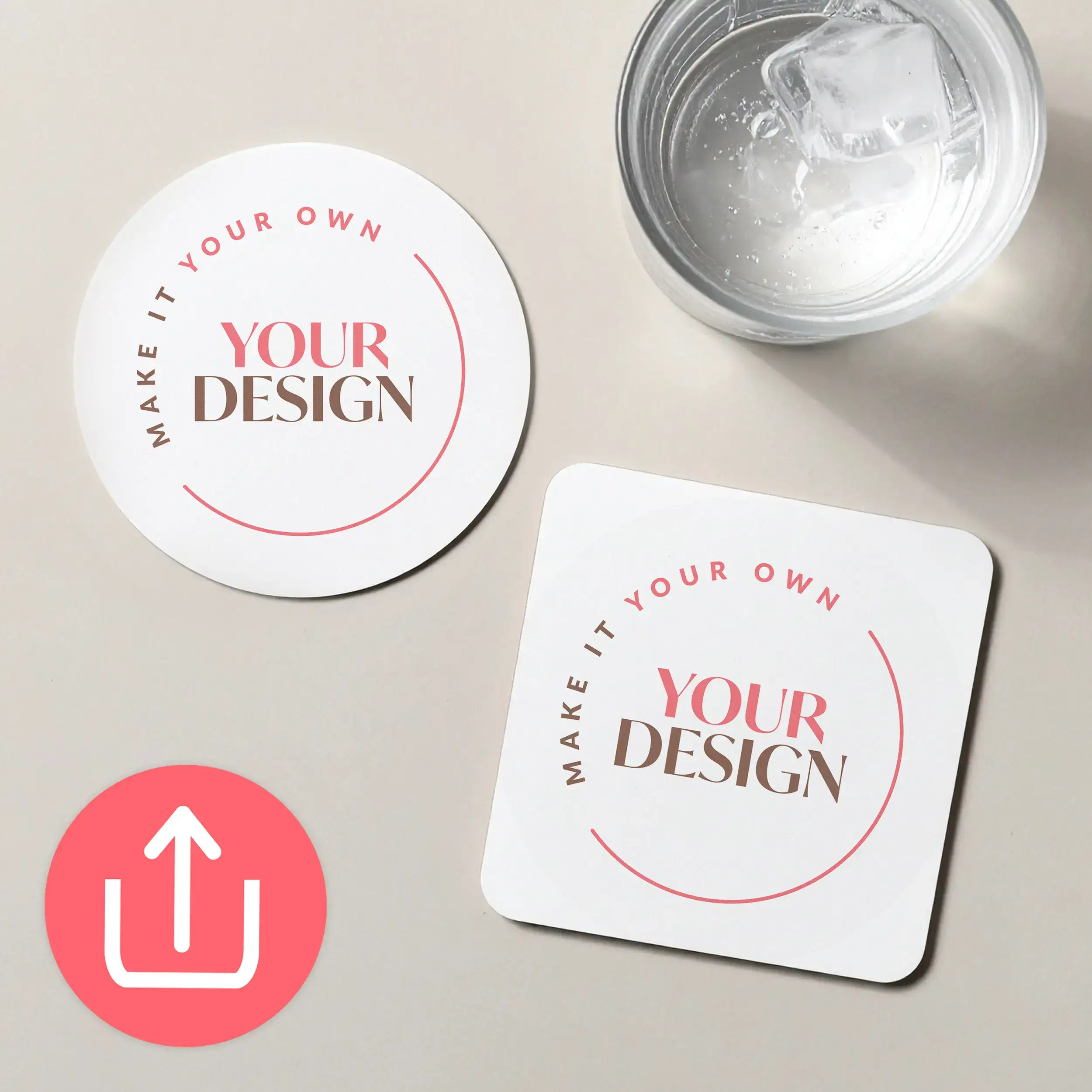 Custom Paper Coasters detail 2